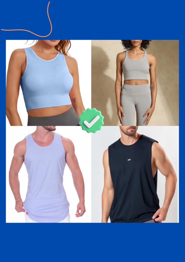 the right gym clothing in our gym